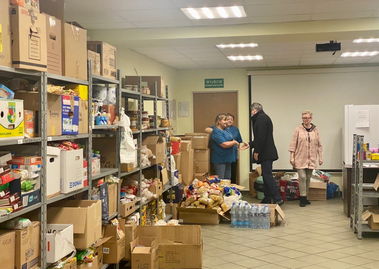 W Bytomiu  powstał pomocowy mini-market dla uchodźców z Ukrainy