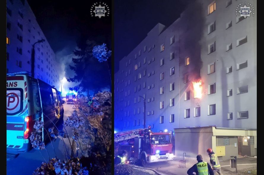 Groźny Pożar W Bloku