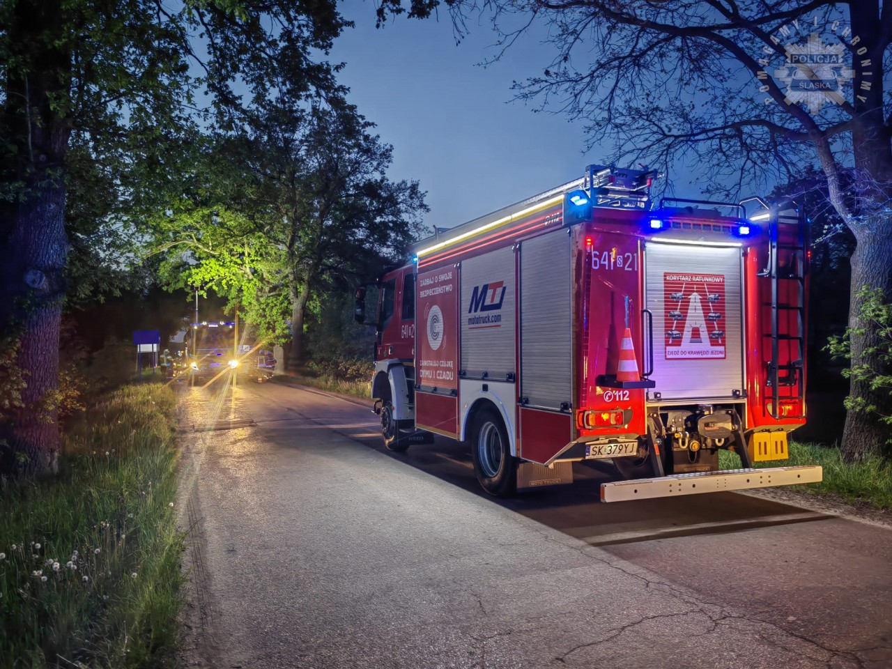 Tragiczny Wypadek W Tychach - Samochód Stanął W Ogniu