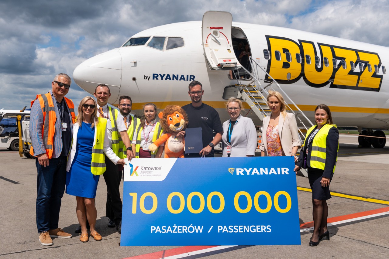 Już 10 Milionów Pasażerów! Ryanair Świętuje W Pyrzowicach