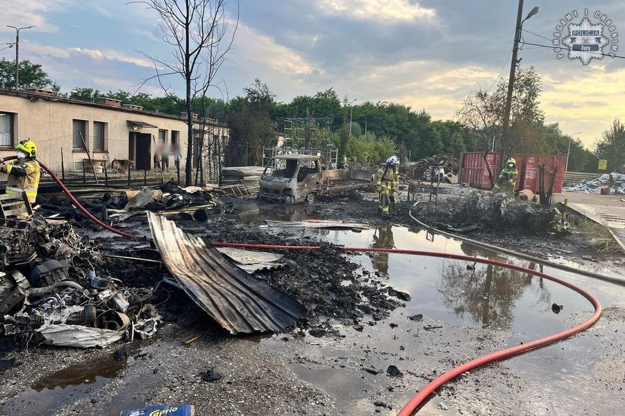 Groźny Pożar W Żorach: Wybuchały Butle Z Gazem
