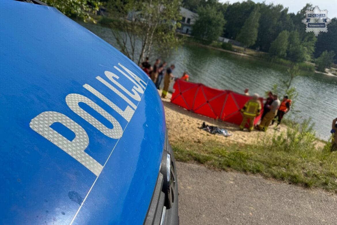Tragiczny finał akcji nad Zalewem Nakło-Chechło. Nie żyje 16-latek z Piekar Śląskich. Policja Tarnowskie Góry