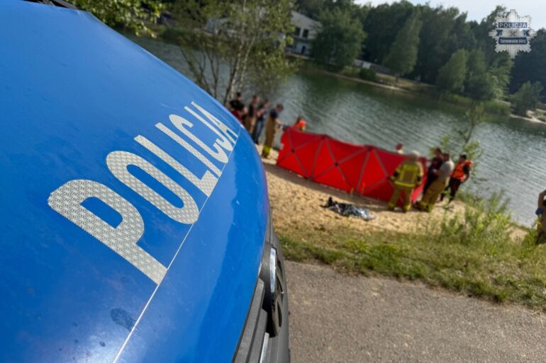 Tragiczny finał akcji nad Zalewem Nakło-Chechło. Nie żyje 16-latek z Piekar Śląskich. Policja Tarnowskie Góry