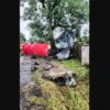 Samochód uderzył w przepust i drzewo: 1 osoba zginęła, 2 są ranne