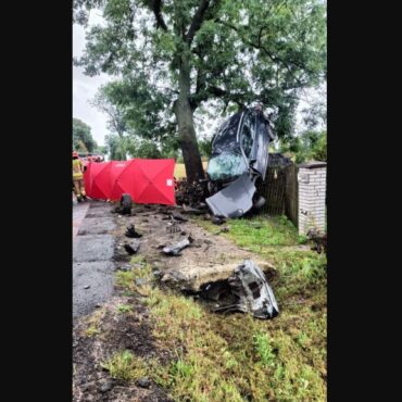 Tragiczny wypadek w Ślezanach na drodze wojewódzkiej nr 789. Samochód osobowy marki Renault zjechał na pobocze, uderzył w przepust, następnie w drzewo, a na końcu w ogrodzenie jednej z posesji. W wyniku poniesionych obrażeń mężczyzna poniósł śmierć na miejscu. Dwie pozostałe pasażerki - w tym dziecko - zostały przetransportowane do szpitala.