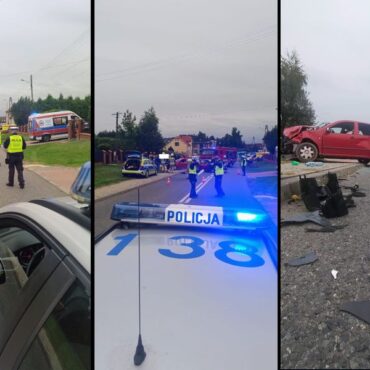 Fatalny w skutkach wypadek w Łaziskach, w pow. wodzisławskim. Pięć osób - w tym troje dzieci zostało rannych. To skutki czołowego zderzenia dwóch samochodów osobowych J