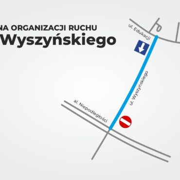 22 września rozpoczyna się remont ul. Wyszyńskiego w Tychach. Sprawdź zmiany w organizacji ruchu i funkcjonowanie komunikacji miejskiej.