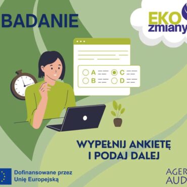 Weź udział w ankiecie EKOzmiany i pomóż Fundacji Agere Aude zbadać świadomość ekologiczną mieszkańców Śląska. Wypełnij anonimowy formularz online w 15 minut i wesprzyj działania na rzecz klimatu.