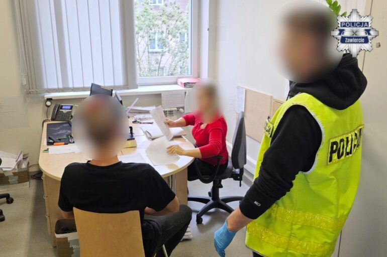 Kradł w Zawierciu, wpadł w Rudzie Śląskiej. Sklepowy złodziej posiedzi. Fot. KPP Zawiercie