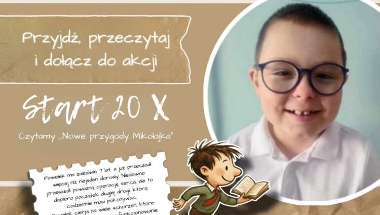 Weź udział w akcji Czytamy dla Pawełka i pomóż 7-latkowi z Gardawic, odwiedzając Miejską Bibliotekę Publiczną w Orzeszu lub wspierając zbiórkę online. Poznaj historię chłopca i dołącz do mieszkańców, którzy chcą odmienić jego codzienność.