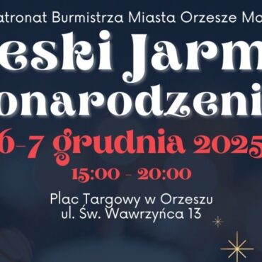 W pierwszy weekend grudnia Orzesze znów wypełni się świąteczną atmosferą. Orzeski Jarmark Bożonarodzeniowy to dwa dni pełne lokalnych atrakcji, występów, ozdób i wyjątkowych prezentów – a wszystko to na Placu Targowym.