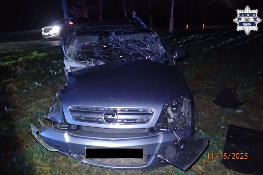 Pijany kierowca z dożywotnim zakazem na koncie trafił za kratki. 31-latek spowodował wypadek w Czerwione-Leszczynach. Wjechał oplem w drzewo na ul. Polnej. Do szpitala trafiła 23-letnia pasażerka.