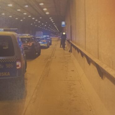 Katowice, bójka, bójka w tunelu, pobili się, kierowcy, kierowcy pobili się w tunelu. Fot SM Kce