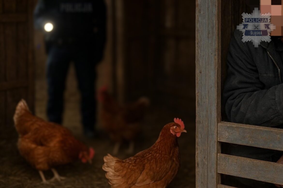 Kurnik. Taką kryjówkę przed policją wybrał poszukiwany z Żor.