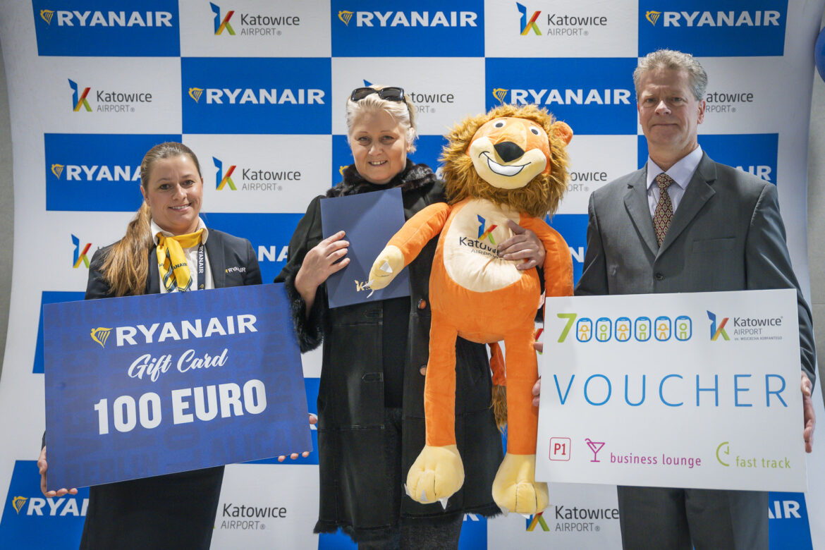 7-milionowy pasażer w Pyrzowicach! To rekord Katowice Airport (fot. Katowice Airport/Piotr Adamczyk)