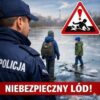 Po zamarzniętym stawie jak po lodowisku. Zgroza w Gliwicach!