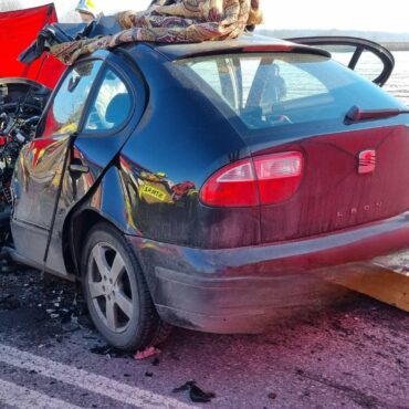 18.01.2026. Śmiertelny wypadek w Bojszowach. Zginęła kobieta (fot. 112tychy.pl)