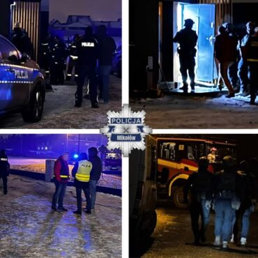 Wielogodzinna interwencja zakończona strzałami. Policja użyła broni w Łaziskach Górnych. Agresywny mężczyzna zabarykadował się w mieszkaniu.