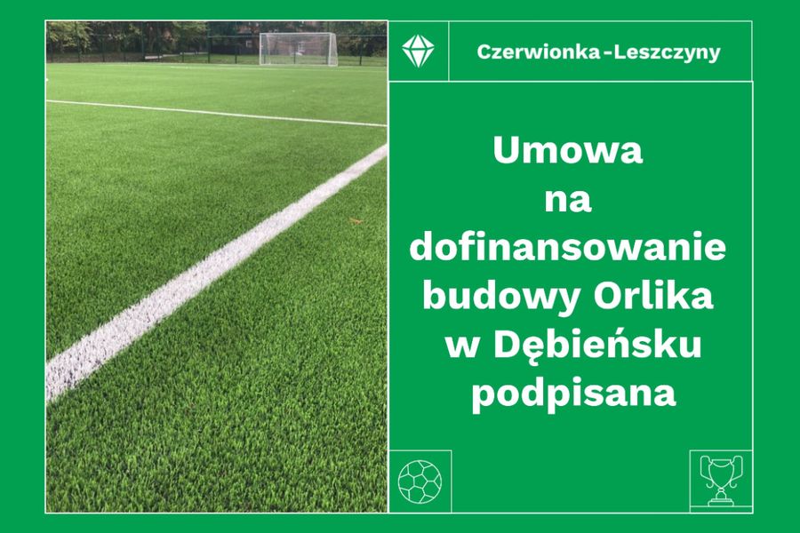 Ministerstwo Sportu i Turystyki przekaże dotacje, a gmina Czerwionka-Leszczyny zbuduje nowy Orlik. Kompleks boisk powstanie w przy ulicy Prostej w dzielnicy Dębieńsko. Ministerialne wsparcie wyniesie 2 mln zł. Koszt całej inwestycji to blisko 5 mln zł.