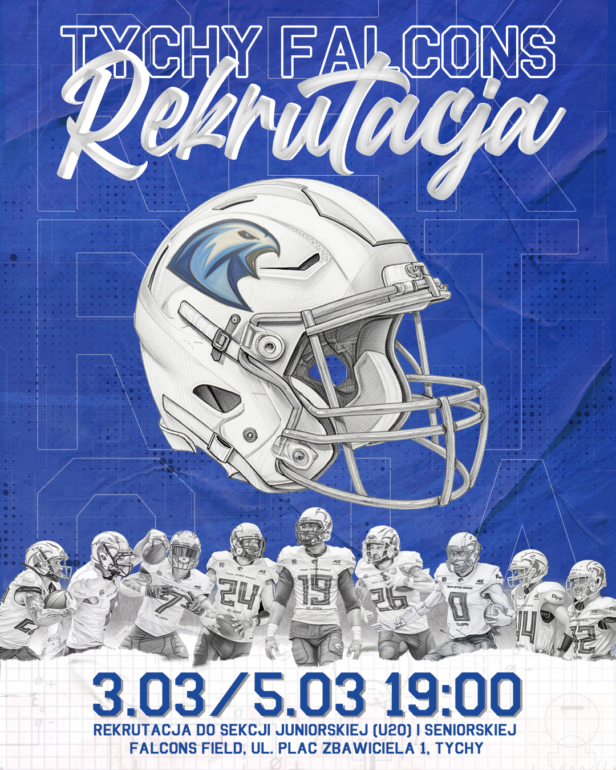 Sportowe emocje, drużynowa siła i konkretna dawka adrenaliny – właśnie tak wygląda codzienność zawodników Tychy Falcons. Klub zaprasza młodzież oraz dorosłych na otwarty nabór do sekcji juniorskiej i seniorskiej. Jeśli chcesz rozpocząć przygodę z futbolem amerykańskim, teraz masz ku temu idealną okazję.