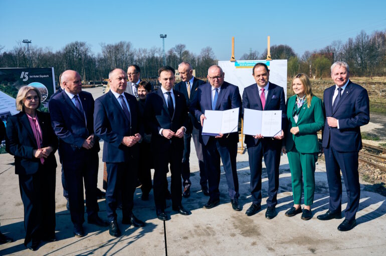 Nowe Centrum Serwisowe Kolei Śląskich w Gliwicach – inwestycja do 2028 roku. (Fot. UM Gliwice/M.Buksa)