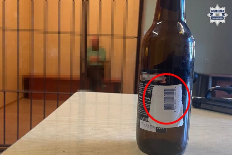 Oszukał na kaucji za butelkę na 50 gr. Możliwa kara? 2 lata odsiadki! (fot. Policja Tarnowskie Góry)