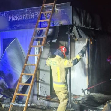Żory: podpalenie piekarni na osiedlu Sikorskiego. 45-latek zatrzymany, grozi mu 5 lat więzienia. Fot, KMP Żory