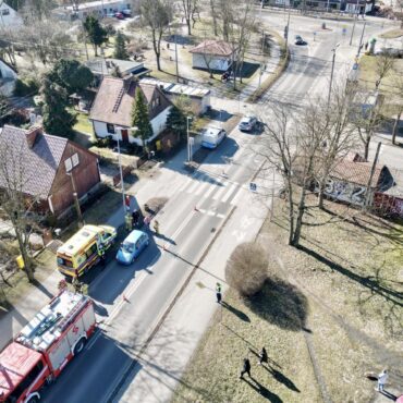 Kobieta wjechała w mężczyznę na pasach. Groźne potrącenie w Mysłowicach. Fot. Policja Mysłowice