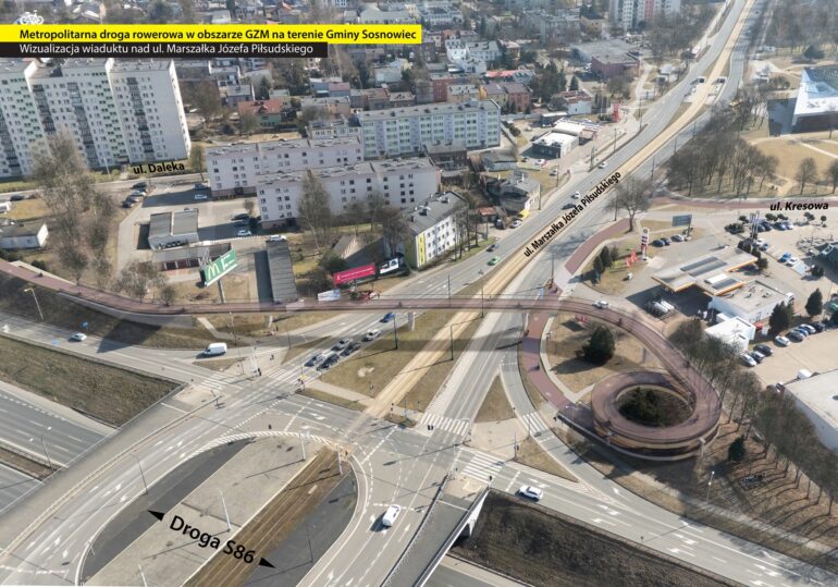 Sosnowiec buduje velostradę. 7,5 km rowerowej autostrady za blisko 50 mln zł. Got. GZM