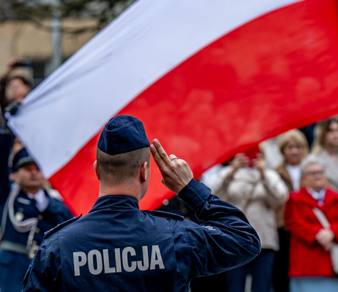 188 nowych policjantów na ulicach! Wielkie ślubowanie w Katowicach. Fot. ŚUW w Kcach