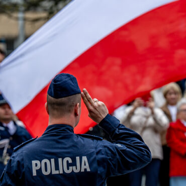 188 nowych policjantów na ulicach! Wielkie ślubowanie w Katowicach. Fot. ŚUW w Kcach