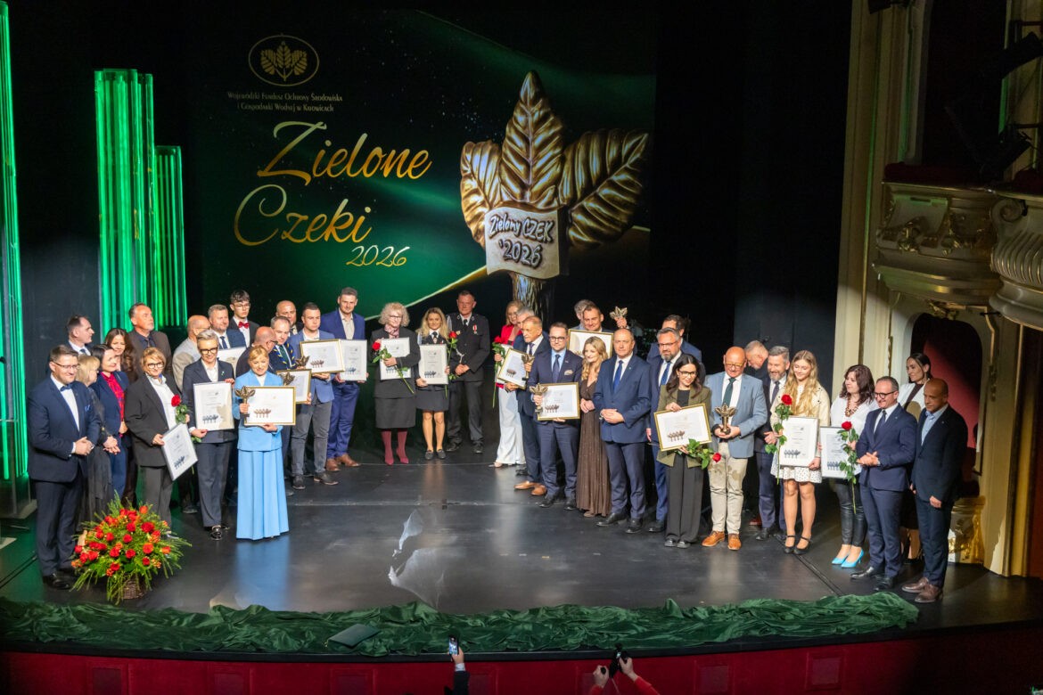 Zielone Czeki 2026 w Bytomiu – lista laureatów i wyróżnionych, gala w Operze Śląskiej. Fot. WFOŚiGW