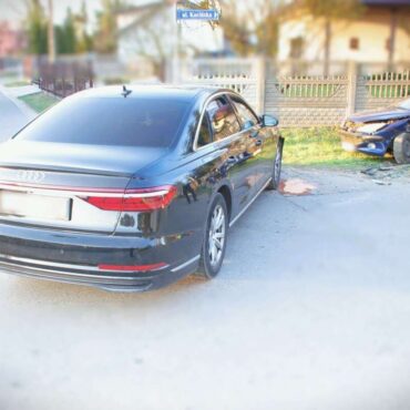 Śmiertelny wypadek w Ostrowach nad Okszą. Kierowca Audi nie zatrzymał się na STOP. Fot. Policja Śląska