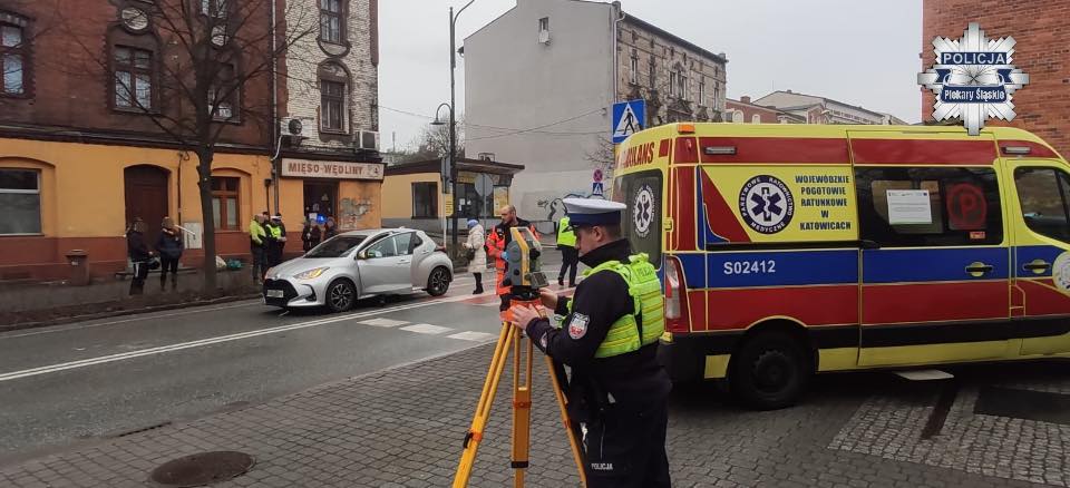 Potrącenie w Piekarach Śląskich. 11-latek pod kołami Toyoty. Fot Policja Piekary Śląskie