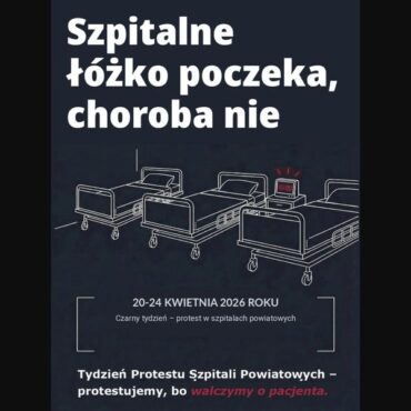 Czarne stroje personelu i czarne flagi - tak wygląda protest w szpitalach powiatowych w Polsce. "Czarny tydzień” zaczął się wczoraj i potrwa do 24 kwietnia.
