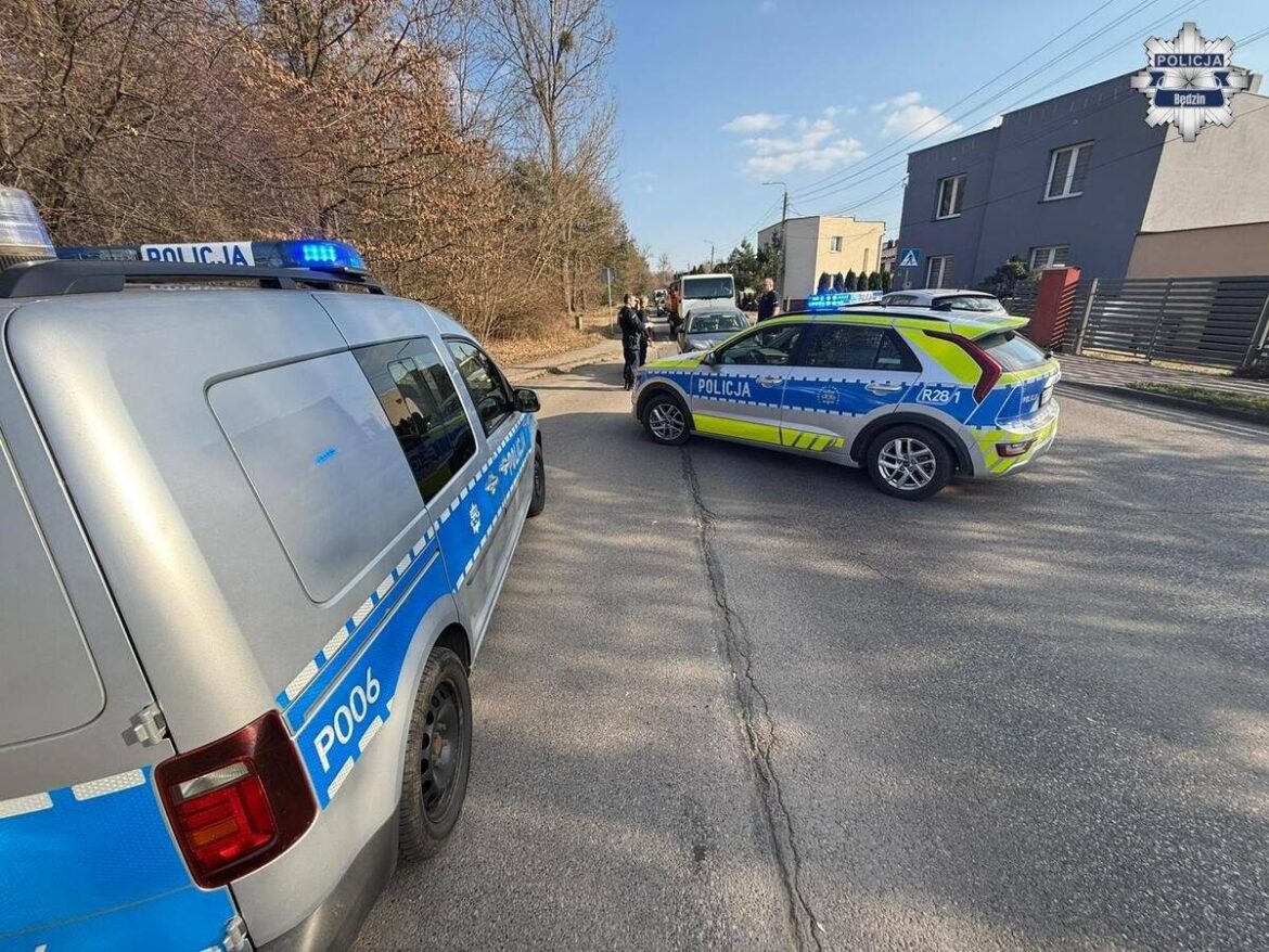Dramatyczne sceny rozegrały się na ulicach Wojkowic i Będzina. Fot. KPP Będzin