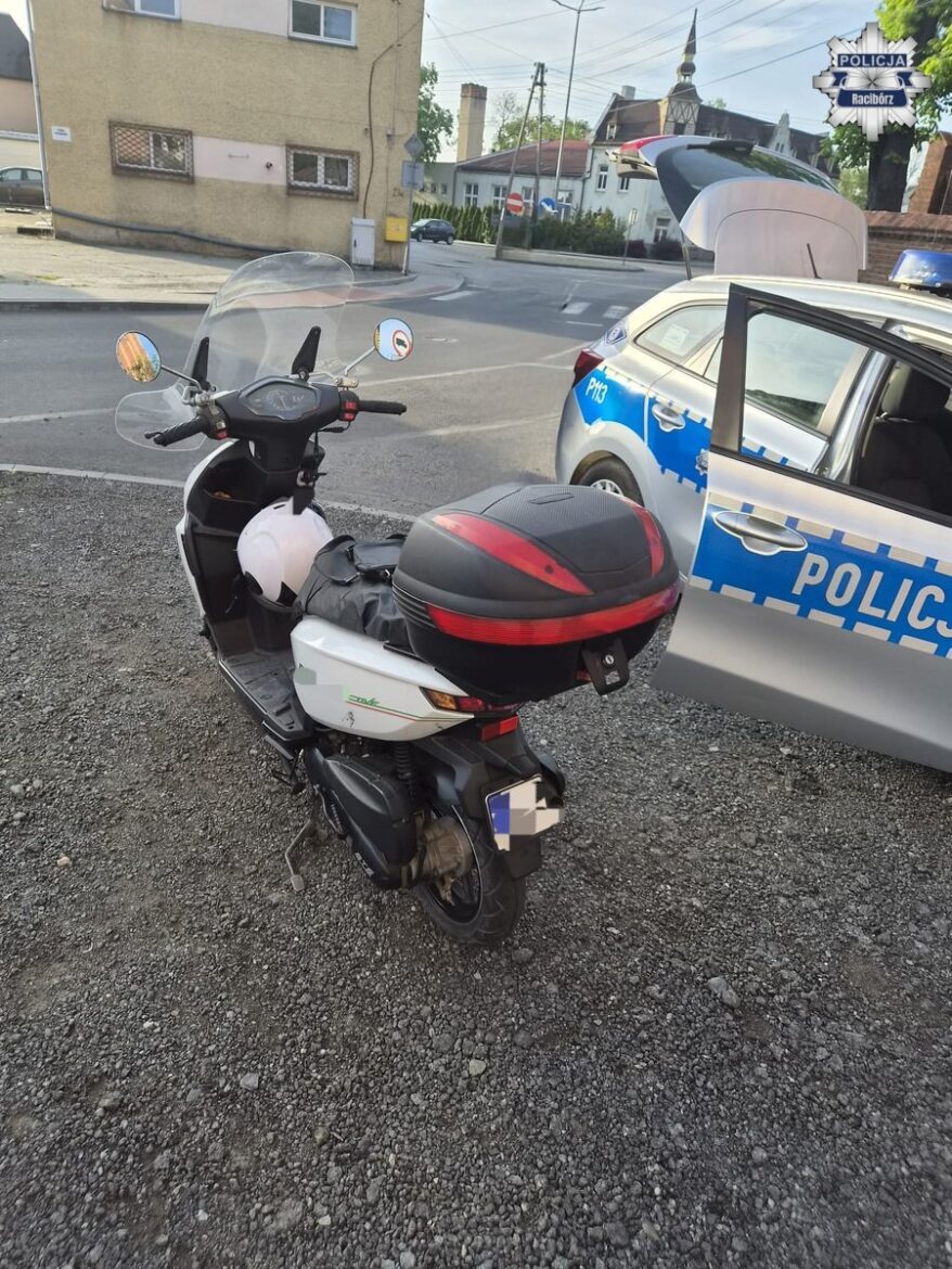 Pijany motorowerzysta jechał po zakupy! Miał prawie 3 promile. Fot. Policja Racibórz