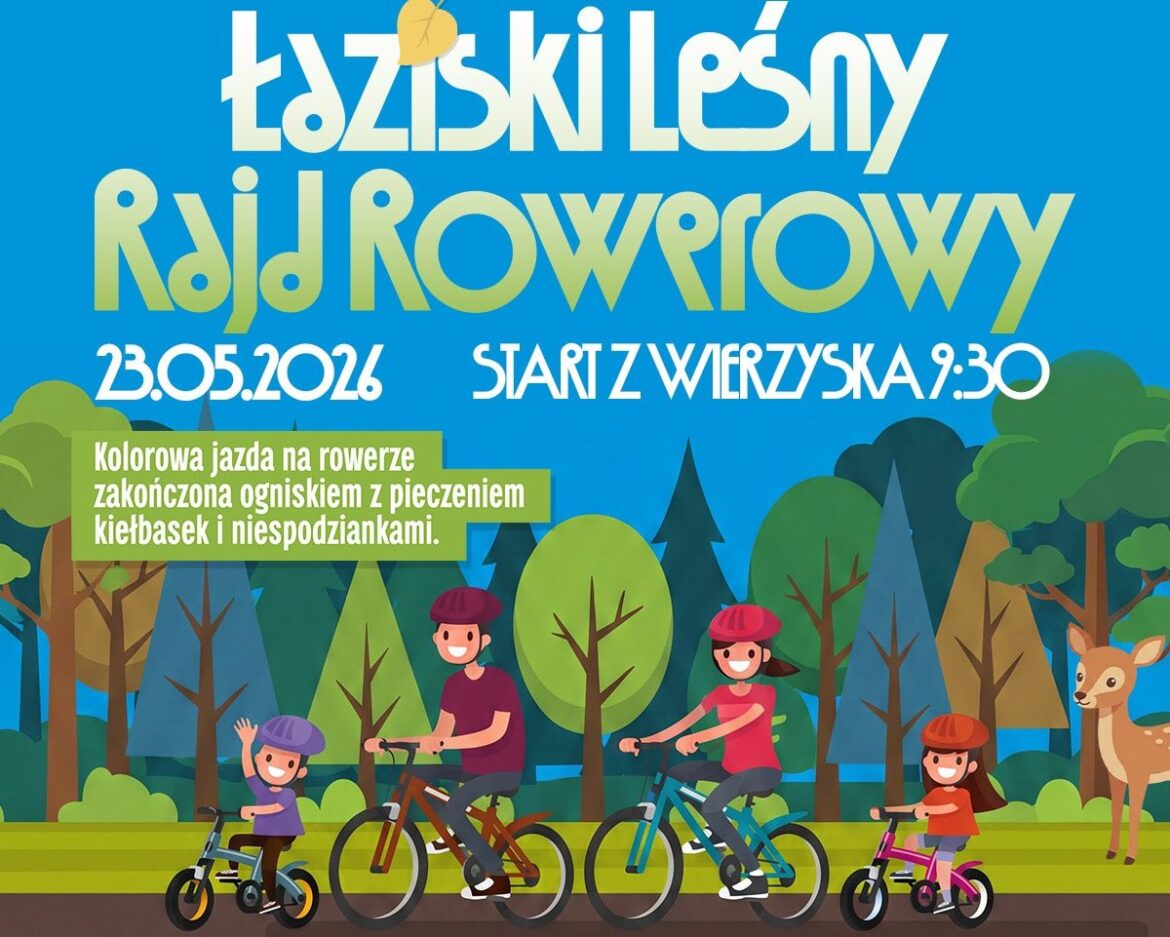 Łaziski Leśny Rajd Rowerowy odbędzie się 23 maja w Łaziskach Górnych. Uczestnicy przejadą około 40 km, a wcześniej spotkają się na śniadaniu na trawie. Zapisy do 20 maja.