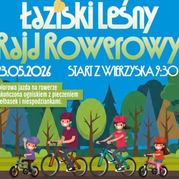Łaziski Leśny Rajd Rowerowy odbędzie się 23 maja w Łaziskach Górnych. Uczestnicy przejadą około 40 km, a wcześniej spotkają się na śniadaniu na trawie. Zapisy do 20 maja.