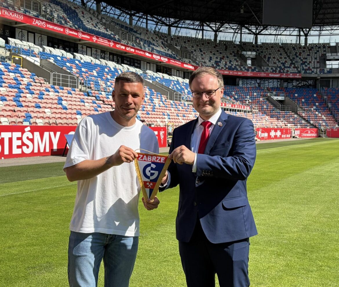 Górnik Zabrze sprzedany. Lukas Podolski przejmuje większościowy pakiet akcji klubu. Fot. UM Zabrze