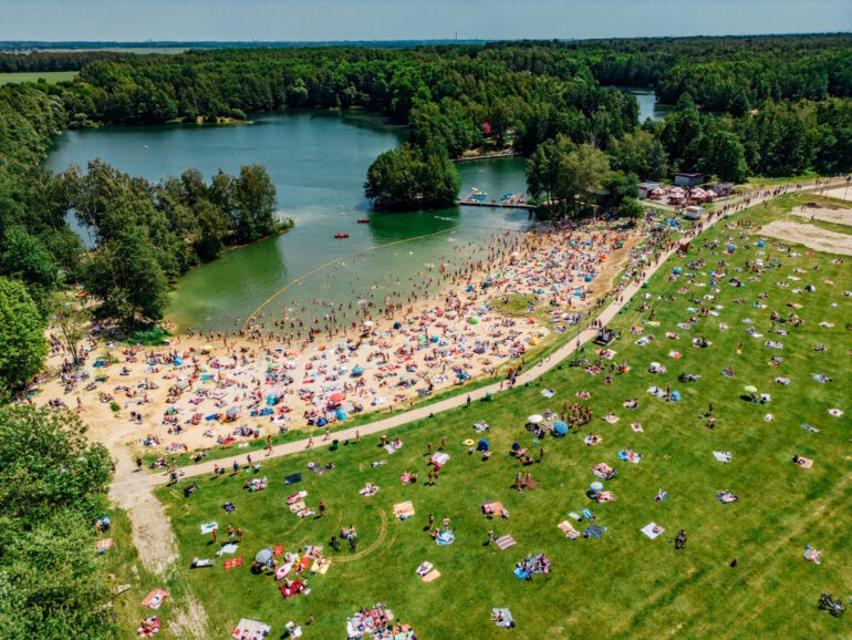 Sezon kąpielowy w Czechowicach startuje 1 czerwca. Plaża i atrakcje wracają do Gliwic. Fot Mosquidron/UM Gliwice