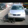 Rowerzysta wjechał w samochód. Wypadek dwóch seniorów w Tychach