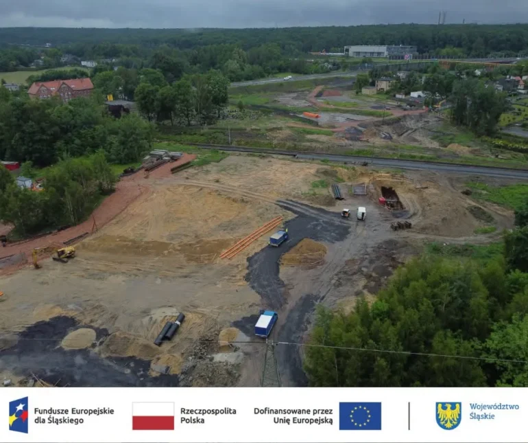 Projekt: „Budowa trasy N-S w Rudzie Śląskiej od ul. Bielszowickiej do autostrady A4”. Fot. UM Ruda Śląska