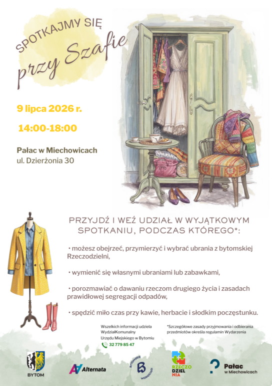 Bytom: „Spotkajmy się przy szafie” w Miechowicach. Wymiana ubrań i zabawek już 9 lipca