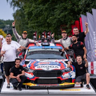Teemu Suninen i Antte Haapala za piątym podejściem wygrali Rajd Polski. (fot. Maciej Niechwiadowicz)