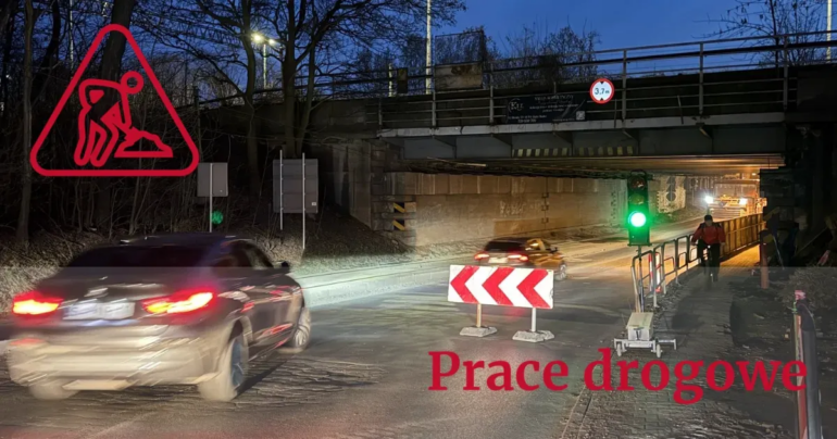 Ruda Śląska: utrudnienia na ul. Dworcowej. Od 27 lipca rusza ruch wahadłowy pod wiaduktem. Fot. UM Ruda Śląska