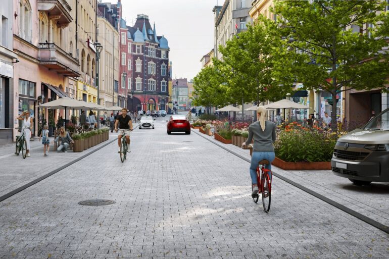 Gliwice. Rusza modernizacja ul. Zwycięstwa. Więcej zieleni, nowe chodniki i zmiany w centrum. UM Gliwice