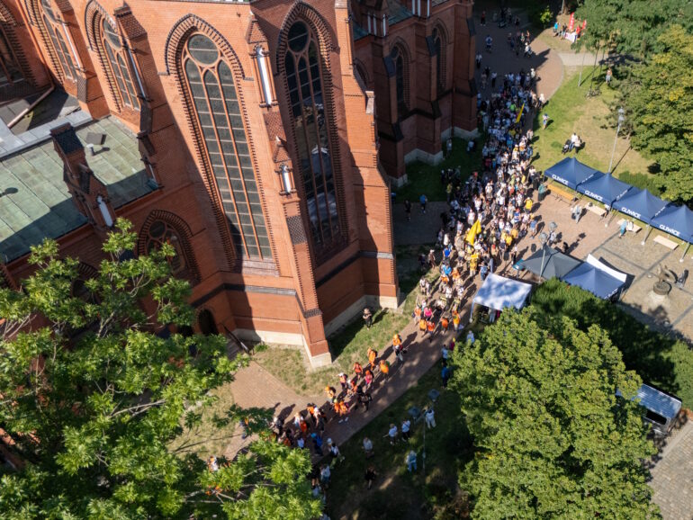 Pielgrzymka z Gliwic wyruszyła na Jasną Górę. To jedna z najstarszych pielgrzymek w Polsce. Fot. J.Łaski/UM Gliwice