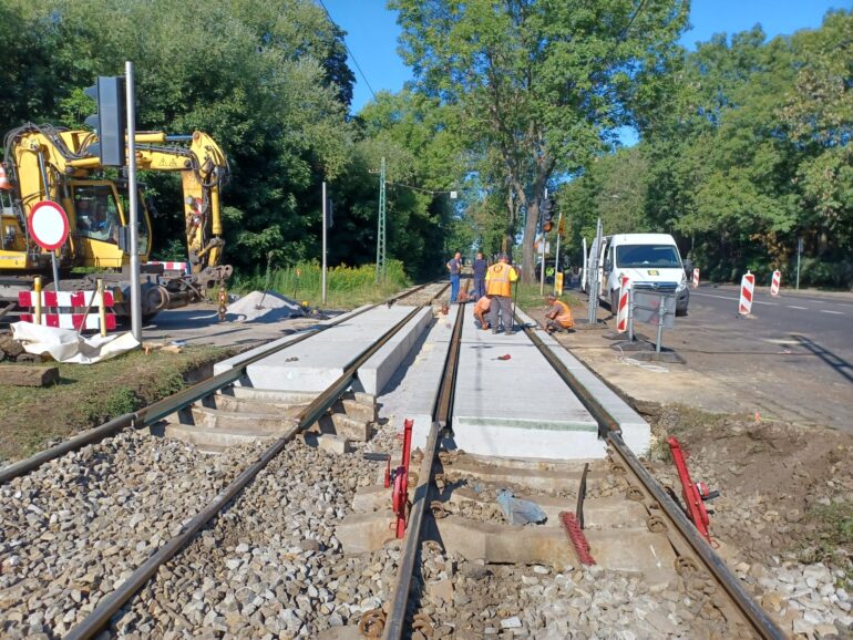 Zabrze: nowoczesne przejazdy tramwajowe. Będzie ciszej i wygodniej. Fot. UM Zabrze