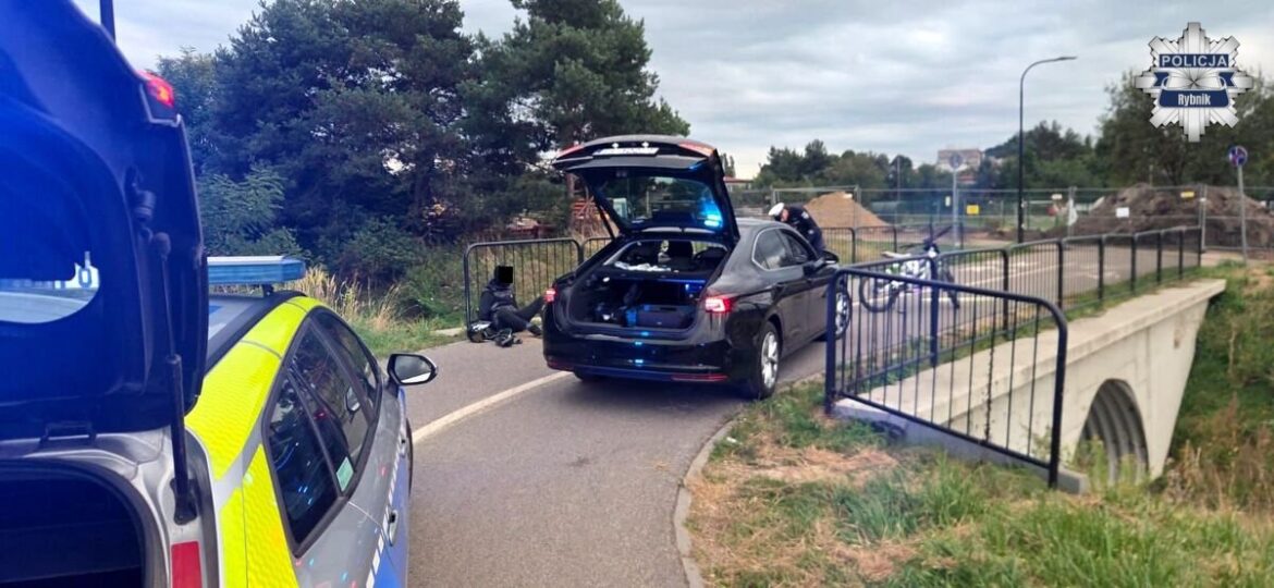 Pościg w Rybniku! Dwóch nastolatków na elektrycznych motocyklach uciekało przed policją. Fot. KMP Rybnik
